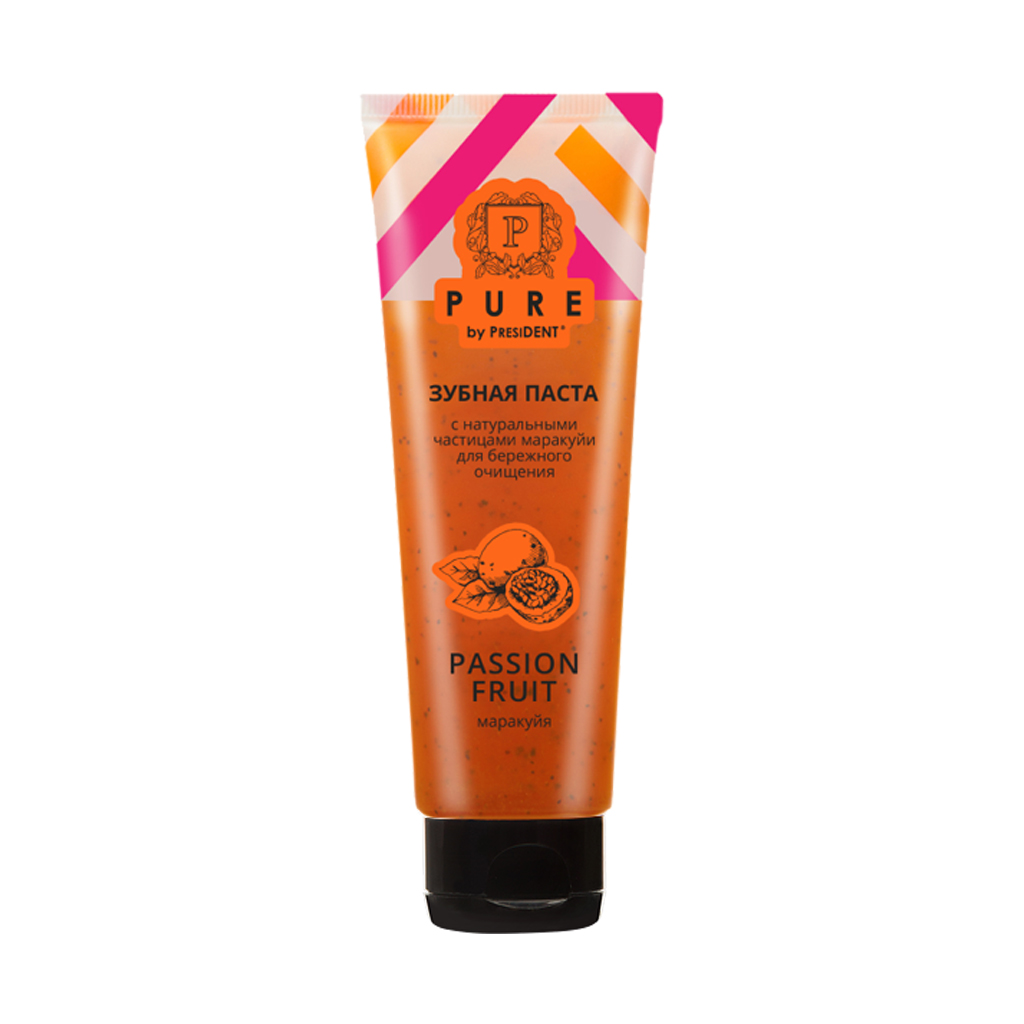 зубная паста PURE by PRESIDENT  Маракуйя 100 г
