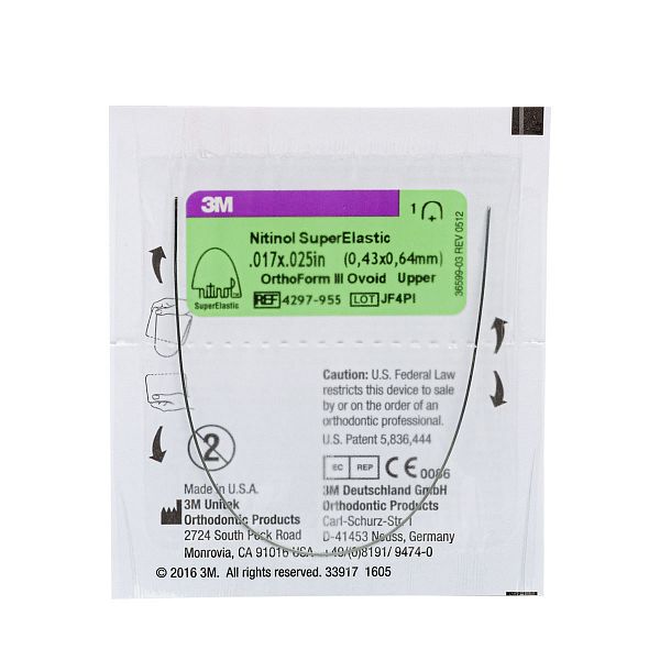 Дуга нитиноловая Unitek Super Elastic .016x.016 НЧ  ФIII 3М