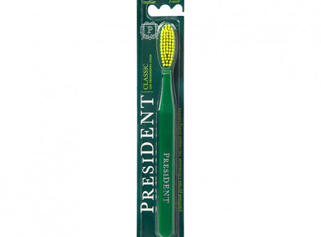 Зубная щетка PRESIDENT Classic medium 7 мил. арт. 4900.01 (PresiDENT)
